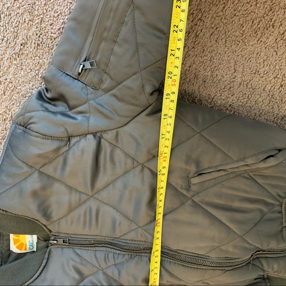 S C & C California Olive Green Bomber Jacket - Picture 8 of 8